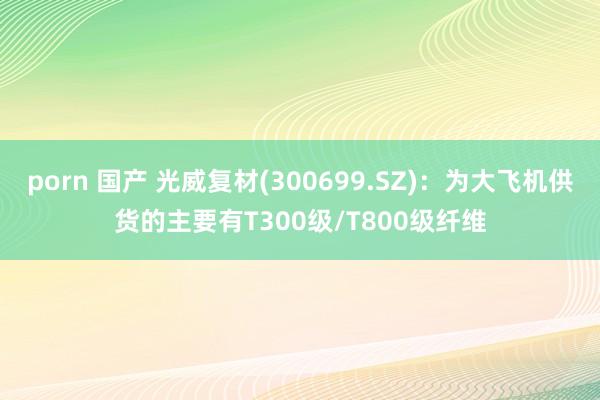 porn 国产 光威复材(300699.SZ)：为大飞机供货的主要有T300级/T800级纤维