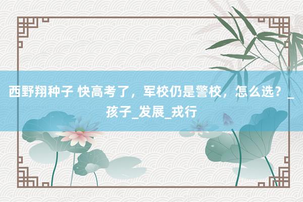 西野翔种子 快高考了，军校仍是警校，怎么选？_孩子_发展_戎行