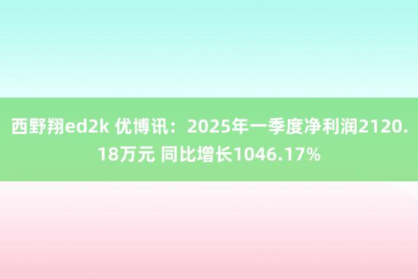 西野翔ed2k 优博讯：2025年一季度净利润2120.18万元 同比增长1046.17%
